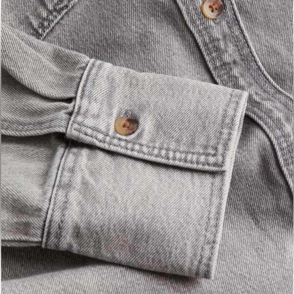 H&M Denim Oversize Overshirt Shacket - Picture 5 of 8